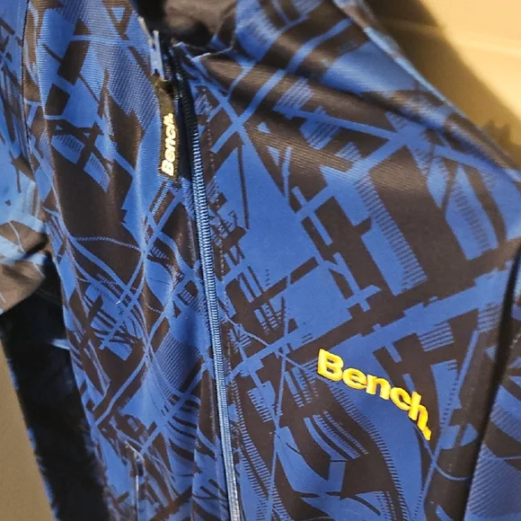 Bench Blue Patterned Zip-Up Jacket - Picture 2 of 4